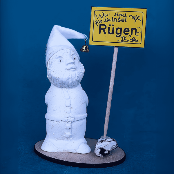 Rügener Kreidemännchen "Reif für die Insel"